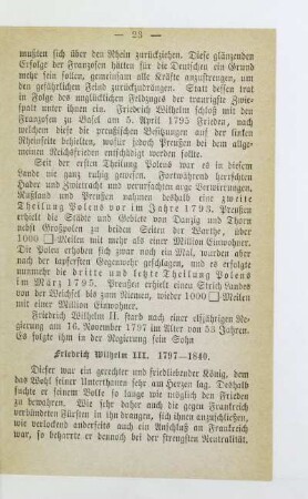 Friedrich Wilhelm III. 1797-1840