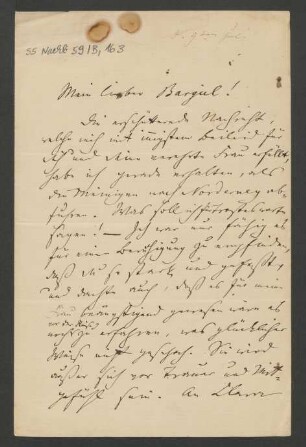 Brief an Woldemar Bargiel : 9. Juli