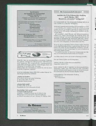 Ausfahrt der Fritz-Schumacher-Siedlung am 8. Oktober 2005 besuch des "Grenzhus" Schlagsdorf