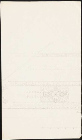 Gartenanlage am Dosse-Fluss: Grundriss, Maßstabsleiste, mit Blatt 44565,02 zusammengehörig