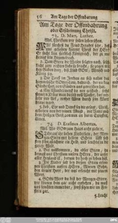 [6.] Am Tage der Offenbahrung oder Erscheinung Christi.