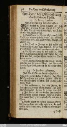 [6.] Am Tage der Offenbahrung oder Erscheinung Christi.