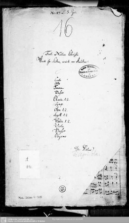 Weint ihr Sünder weint vor Freuden - Mus.3036-E-509 : V (4), Coro, orch; BanD deest