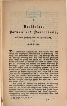 Jahrbücher des Vereins für Mecklenburgische Geschichte und Altertumskunde. 33, 33. 1868