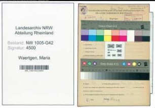 Entnazifizierung Maria Waertgen , geb. 25.04.1905 ()