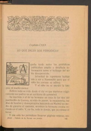 Capítulo CXXX - Lo que dicen los periódicos