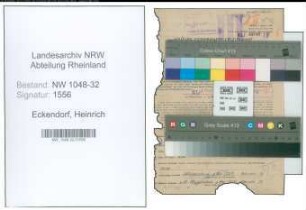 Entnazifizierung Heinrich Eckendorf , geb. 06.03.1892 (Beamter)