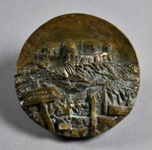 Medaille mit der Ansicht von Schloss Neuenburg
