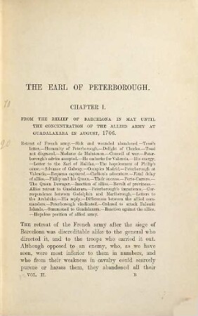 The Earl of Peterborough and Monmouth : (Charles Mordaunt.) : a memoir : in two volumes, Volume 2