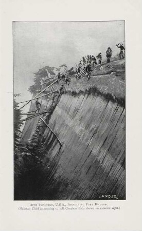 27 th Infantry, U.S.A., assaulting Fort Bacolod ...