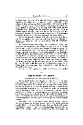 Gymnasialkurse für Frauen : (wissenschaftlicher Centralverein zu Berlin)