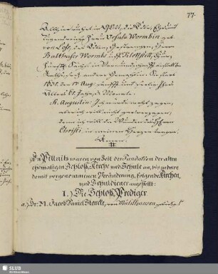 Die Schloß-Prediger