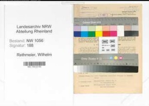 Entnazifizierung Wilhelm Rethmeier , geb. 04.04.1884 (Landwirt)
