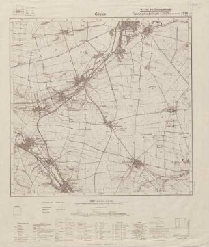 4235 (alte Nr.: 2384) Güsten, Topographische Karte 1:25000 (4cm - Karte)