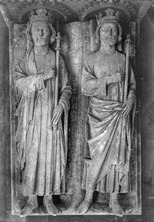 Grabfigur des Königs Clovis II. und Karl Martells