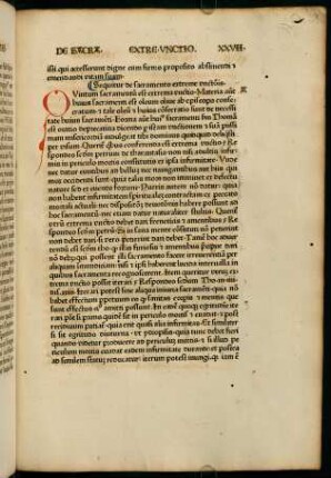 218r-218v, XXVII. Sequitur de sacramento extreme unctionis.
