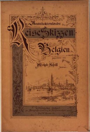 Architektonische Reiseskizzen aus Belgien