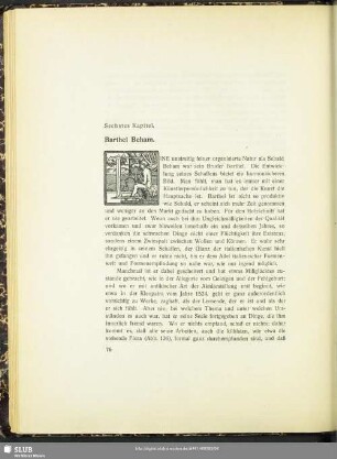 Sechstes Kapitel. Barthel Beham