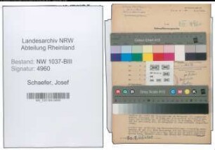 Entnazifizierung Josef Schaefer , geb. 23.04.1897 ()