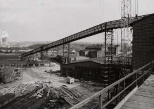 Kohleumschlageinrichtung, Montage Bandbrücke Gbf 51