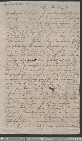 Eigenh. Brief von Dorothea von Schlegel an August Wilhelm von Schlegel mit NS von Friedrich von Schlegel, Wien, 05.03.1810