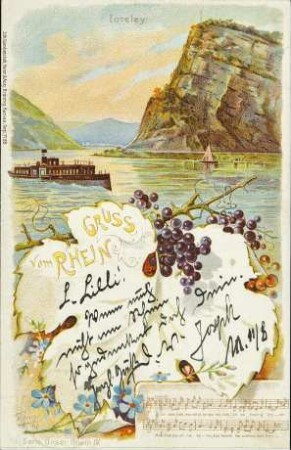 Loreley. Gruss vom Rhein - Ich weiss nicht, was soll es bedeuten [...]