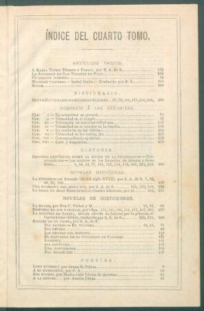 Novelas históricas.