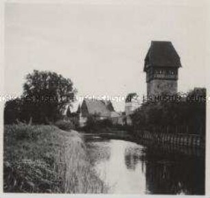 Dinkelsbühl, Bäuerlinsturm und Alte Stadtmühle