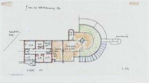 Wettbewerb Neugestaltung des Hamburger Rathausmarktes (nicht realisiert) – Grundriss 2. OG. Hamburg, Rathausmarkt