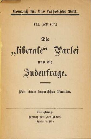 Kompass für das katholische Volk. 7. [1878], H. 7
