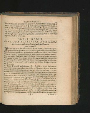 Caput XXXIII. Pertianae Sententiae Consectaria applicantur orthodoxae sententiae de sanctorum perseverantia.