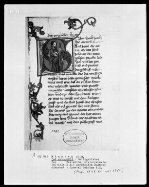 Heiligenleben — Initiale S (and jacob) mit Jakobus dem Älteren