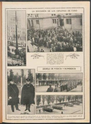 Desfile de policía y bomberos