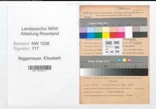Entnazifizierung Elisabeth Niggemeyer , geb. 27.02.1916 ()