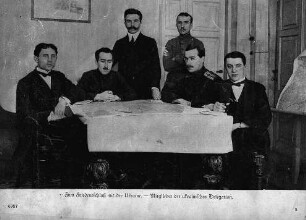 Zum Friedensschluss mit der Ukraine - Mitglieder der ukrainischen Delegation