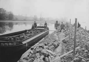 Wiederherstellung Leitwerk am Rhein
