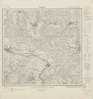 4720 (alte Nr.: 2732) Waldeck, Meßtischblatt (4cm - Karte)