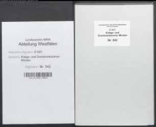 Amt Hausberge - Vogtei Gohfeld - Bauerschaft Mennighüffen: Revidiertes Kataster