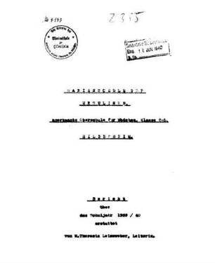 1939/40: Bericht ... - 1939/40