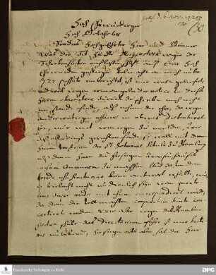 Brief von Johann Clamp an August Hermann Francke.