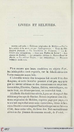 Livres et reliures