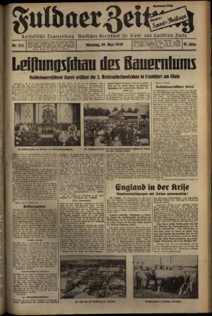 Ausgabe vom Montag, den 18. Mai 1936.