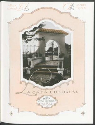 La casa colonial del poeta Juan Zorilla de San Martín