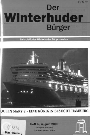 Heft 4 / August 2005 : Zeitschrift des Winterhuder Bürgervereins