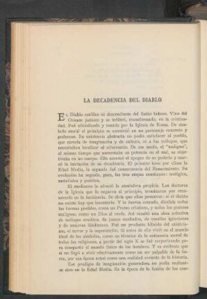 La decadencia del diablo