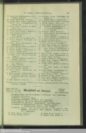 Merzdorf mit Rittergut