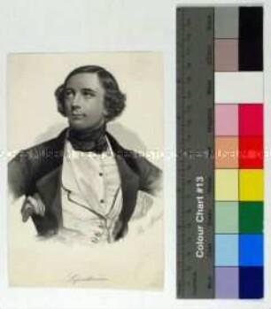 Porträt des französischen Malers Eugène Lepoittevin
