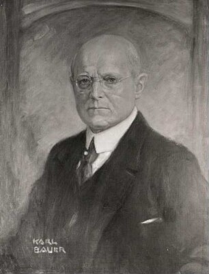 Porträt des Forschungsreisenden Herrmann Meyer : Porträt des Forschungsreisenden Herrmann Meyer. Gemälde von K. Bauer. Leipzig, Bibliographisches Institut