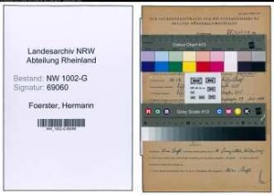 Entnazifizierung Hermann Foerster, geb. 26.12.1904 (Dreher)