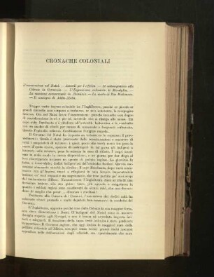 Cronache coloniali